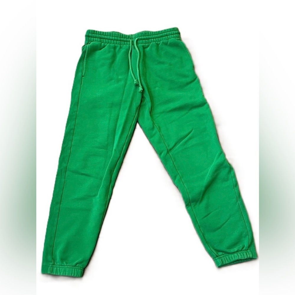 Aritzia TNA Cozy Fleece Joggers Sweatpants Green Size Small
